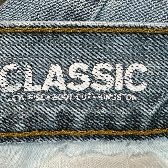 Express Jeans Mens 32x30* Light Wash Low Rise Classic Bootcut Kingston Western - Picture 3 of 13